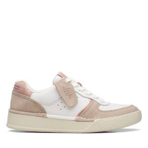 Clarks Craft Cup Court Sneaker Damen Weiß | CLK528TQK