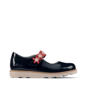 Clarks Crown Petal Kid Schulschuhe Mädchen Navy | CLK730DVH