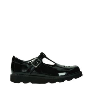 Clarks Crown Wish Kid Schulschuhe Mädchen Schwarz | CLK689YBS