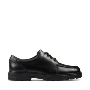 Clarks Loxham Pace Youth Schulschuhe Mädchen Schwarz | CLK702NDJ