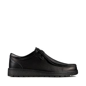 Clarks Mendip Craft Youth Schulschuhe Jungen Schwarz | CLK759MNW