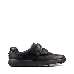 Clarks Rex Pace Kid Schulschuhe Mädchen Schwarz | CLK264WGU