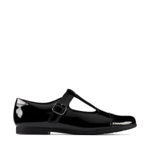 Clarks Scala Hope Youth Schulschuhe Mädchen Schwarz | CLK752TAL