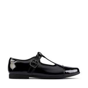 Clarks Scala Spirit Youth Schulschuhe Mädchen Schwarz | CLK871SBM