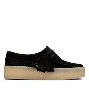 Clarks Wallabee Cup Flache Schuhe Damen Schwarz | CLK473YPC