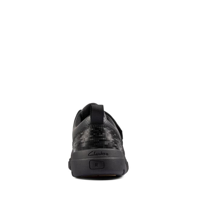 Clarks Encode Flash Kid Schulschuhe Mädchen Schwarz | CLK308BHO