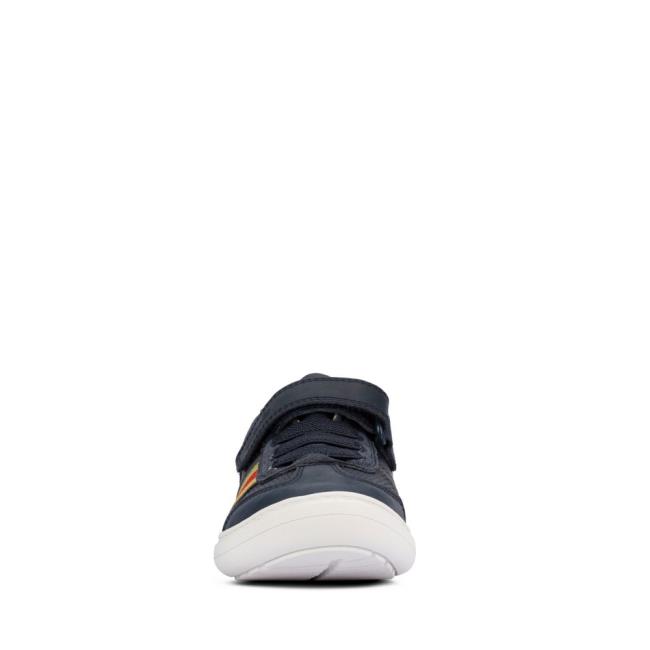 Clarks Flash Step Kid Schulschuhe Mädchen Navy | CLK280PQX