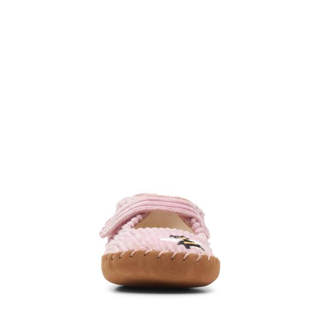 Clarks Halo Large Schulschuhe Mädchen Rosa | CLK054SNJ