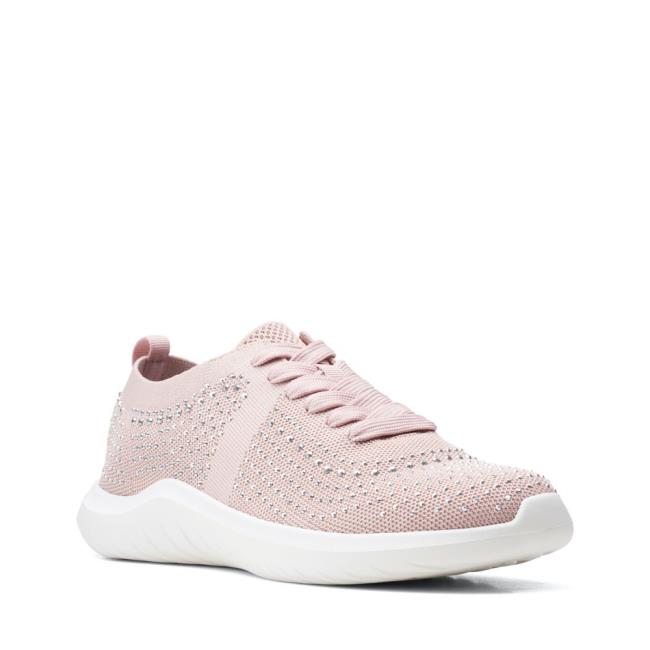 Clarks Nova Spark Flache Schuhe Damen Rosa | CLK179RWX