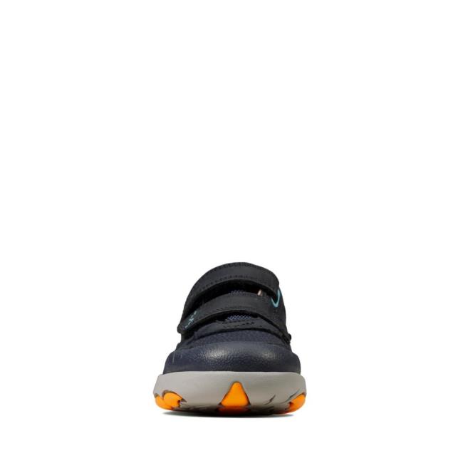 Clarks Rex Quest Kid Schulschuhe Jungen Navy | CLK967GWS