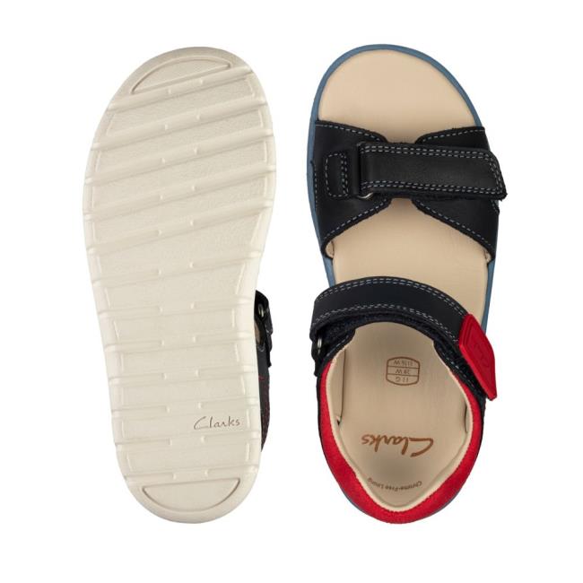 Clarks Roam Surf Youth Sandalen Jungen Navy | CLK162KTB