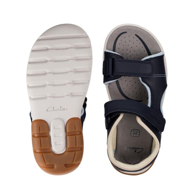 Clarks Rocco Wave Kid Sandalen Jungen Navy | CLK604EBV