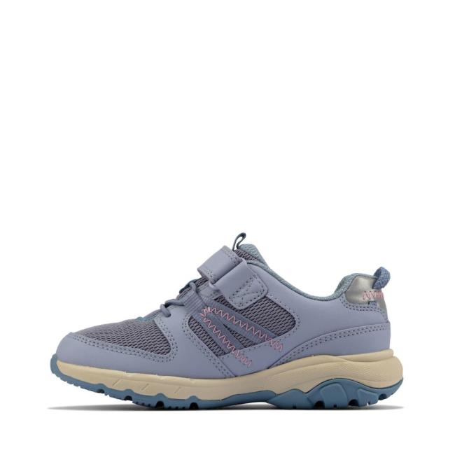 Clarks Rock Trek Kid Schulschuhe Mädchen Hellblau | CLK968AMR