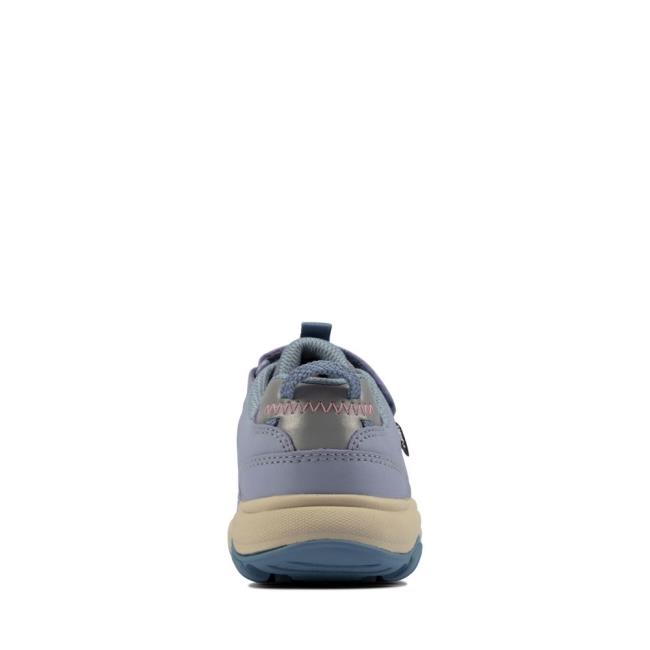 Clarks Rock Trek Kid Schulschuhe Mädchen Hellblau | CLK968AMR