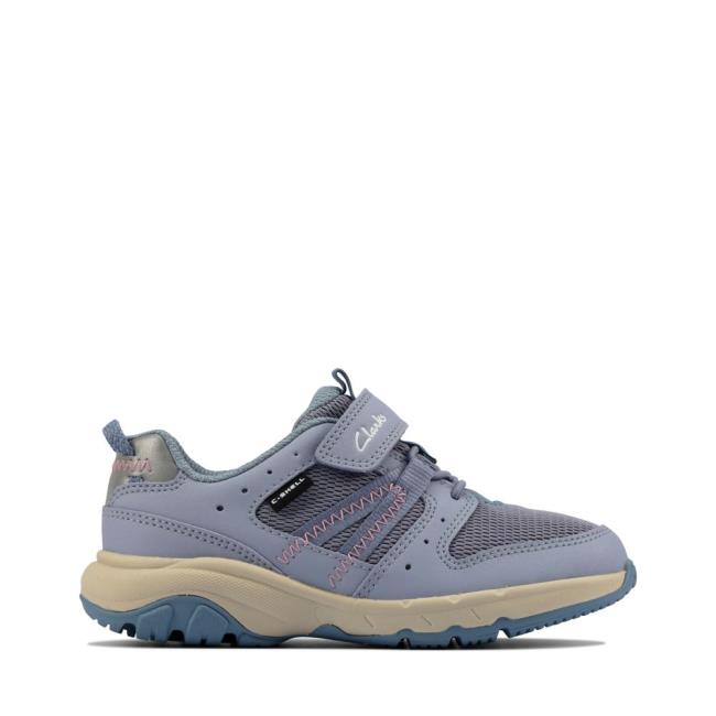 Clarks Rock Trek Kid Schulschuhe Mädchen Hellblau | CLK968AMR