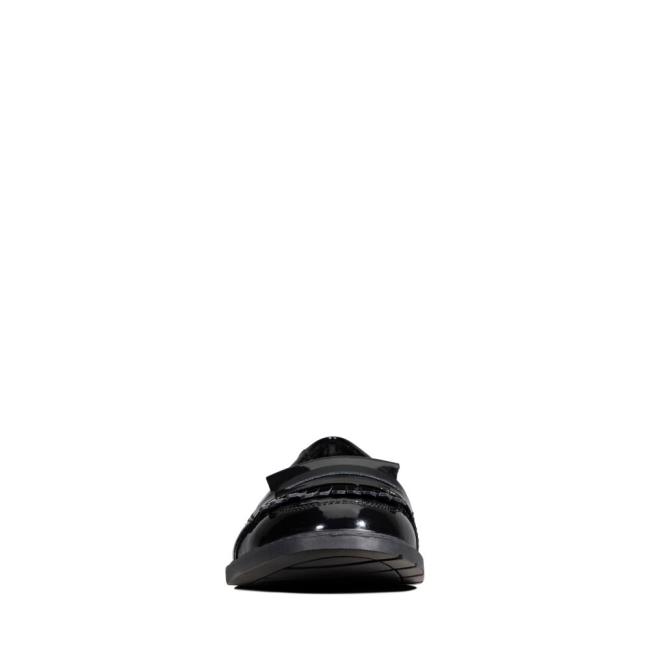 Clarks Scala Bright Youth Schulschuhe Mädchen Schwarz | CLK036SWE