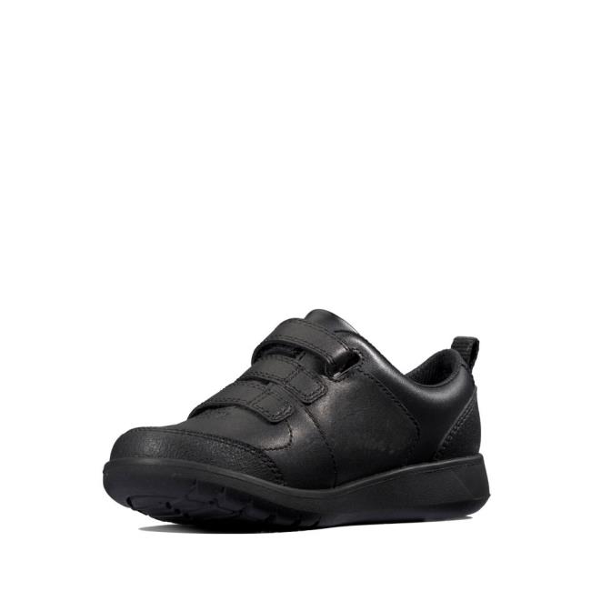 Clarks Scape Sky Youth Schulschuhe Mädchen Schwarz | CLK683WXP