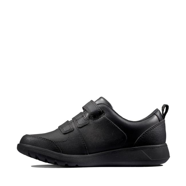 Clarks Scape Sky Youth Schulschuhe Mädchen Schwarz | CLK683WXP