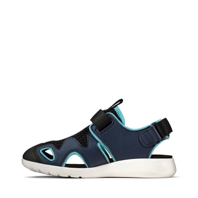 Clarks Scape Surf Kid Sandalen Jungen Navy | CLK231MZA