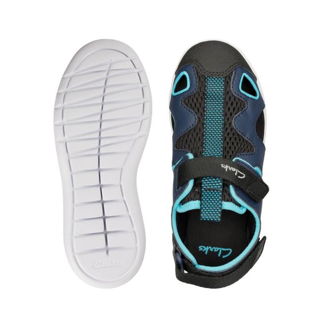 Clarks Scape Surf Kid Sandalen Jungen Navy | CLK231MZA