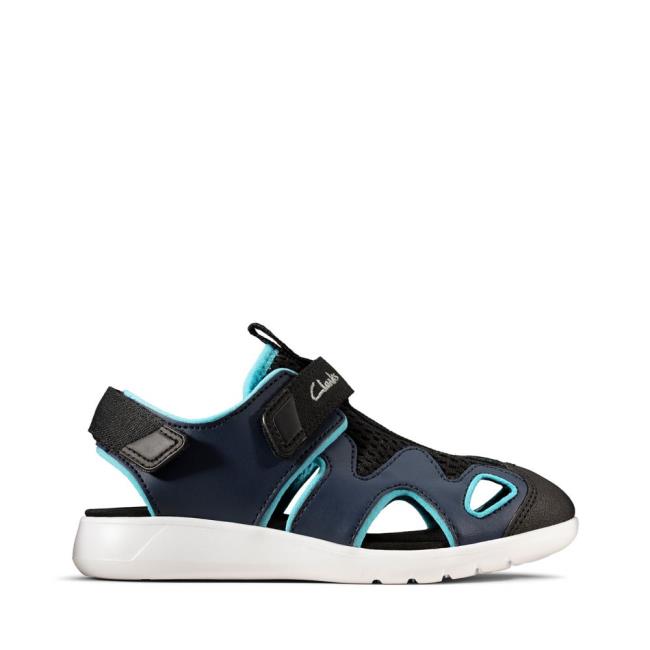 Clarks Scape Surf Kid Sandalen Jungen Navy | CLK231MZA